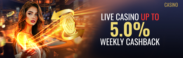 Casino 5% Weekly Cashback