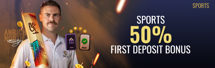 Sports 50% First Deposit Bonus ৳3,000